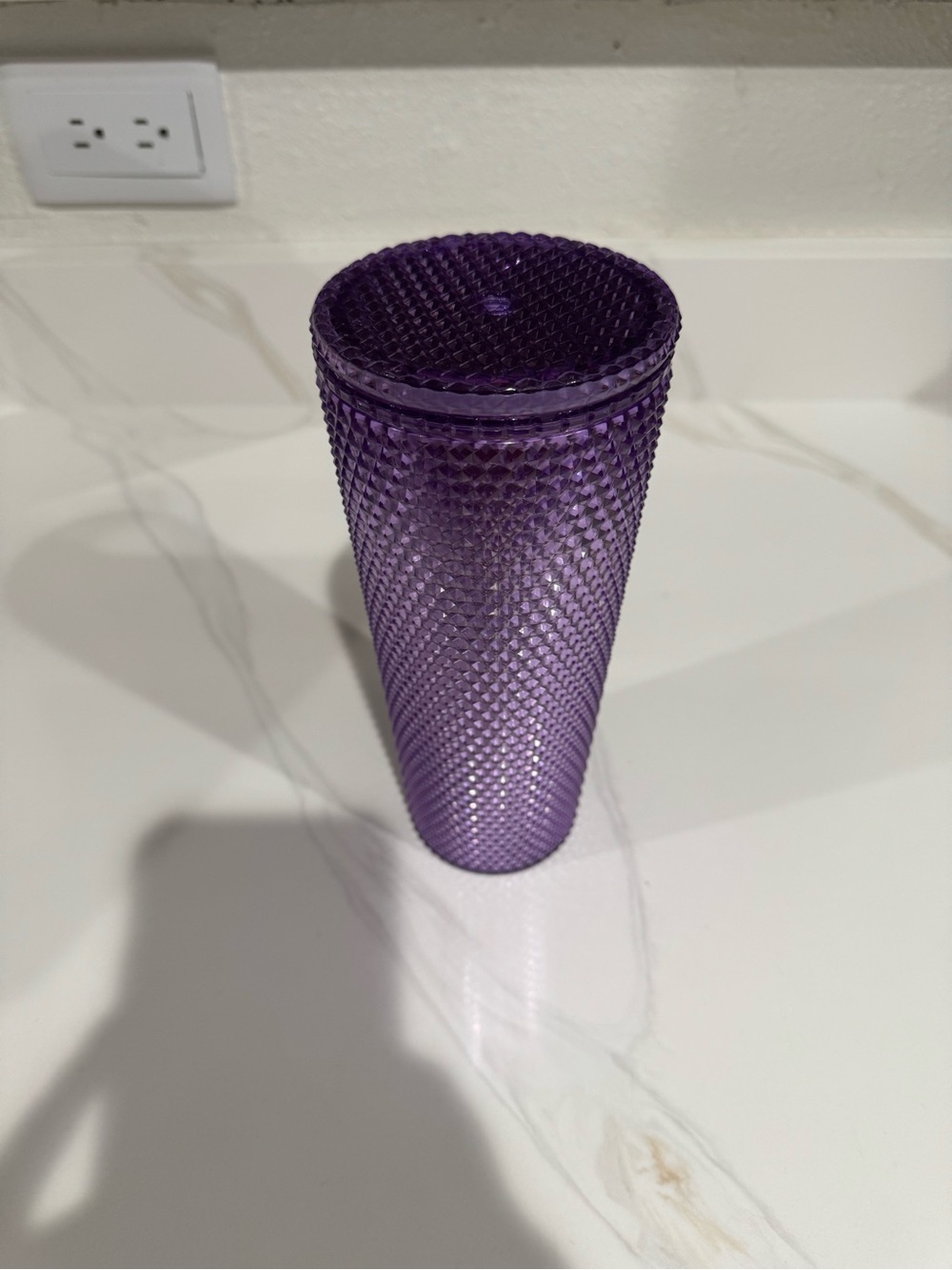 Purple Textured Tumbler
